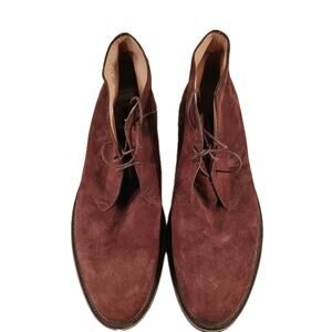 Johnston & Murphy Men’s Italian Brown Suede Chukka‎ Boot Size 12M — Vibram Sole
